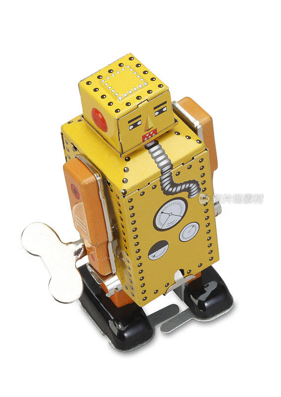 旧的经典锡机器人玩具