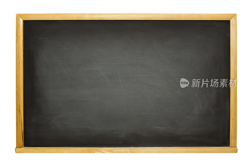 教室黑板与框架隔离在白色与剪切路径