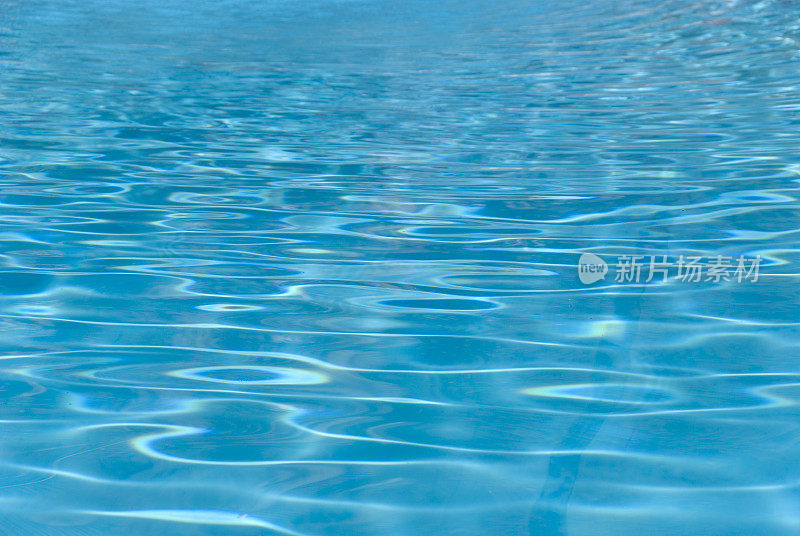 全框蓝色游泳池水面