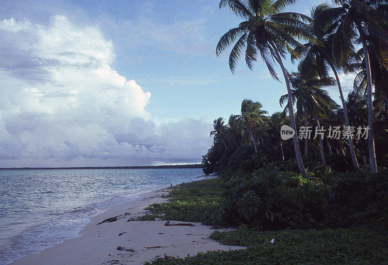 黄昏内陆泻湖马绍尔群岛环礁太平洋