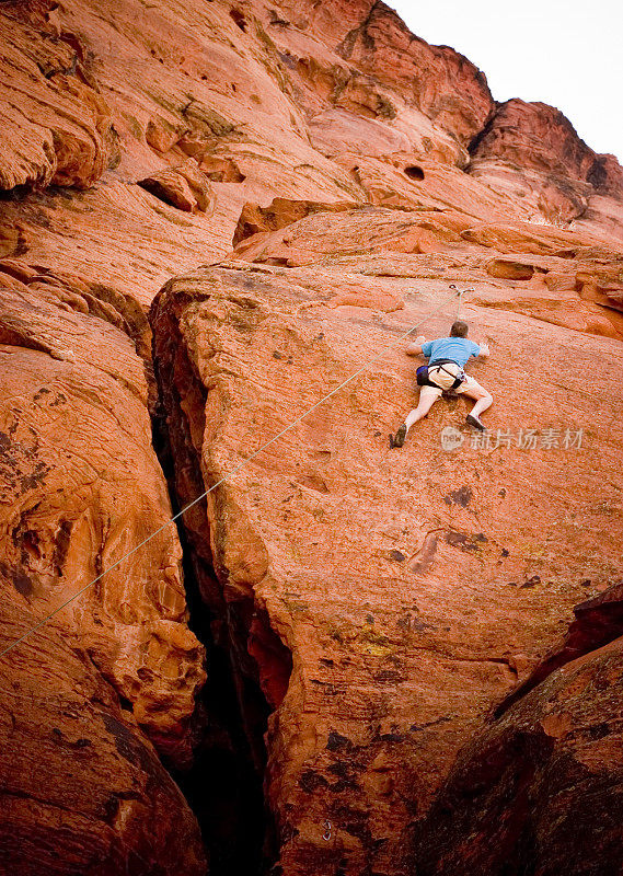 男性Rockclimber