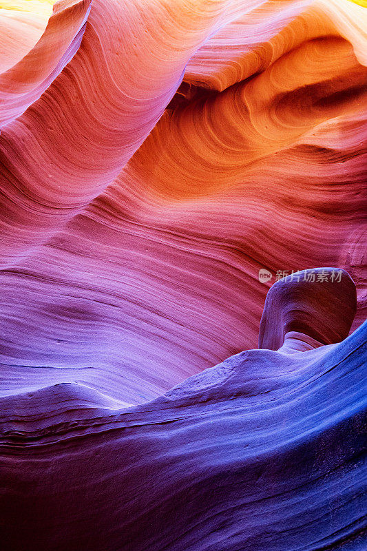上羚羊峡谷在亚利桑那州，美国
