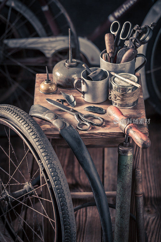 自行车修理厂用泵、补胶和胶水