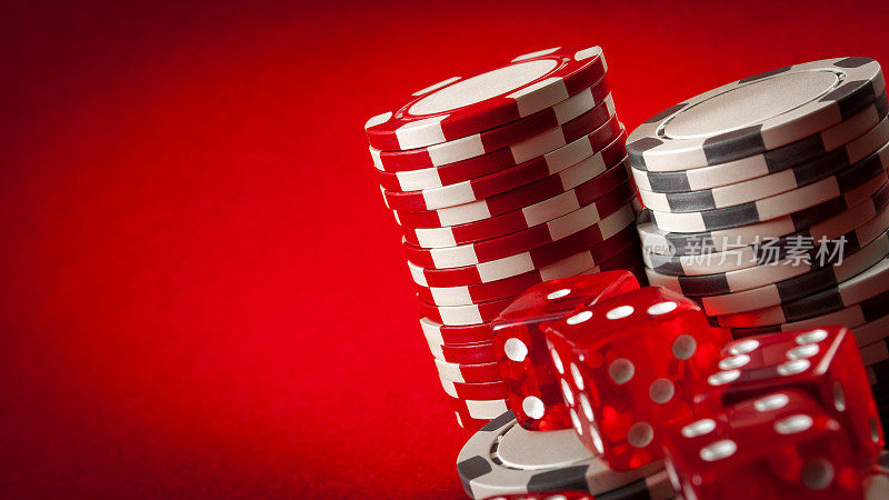 赌场游戏和赌博概念