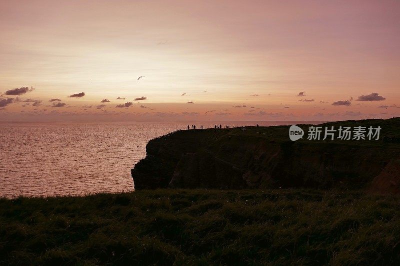 黑戈兰岛的日落