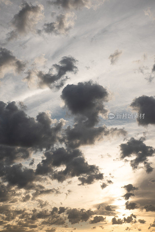 日落的天空背景