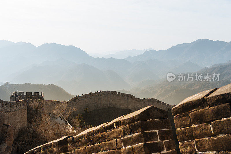 到中国旅游，参观中国长城——八达岭