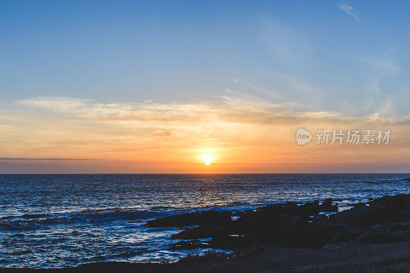 海上日落