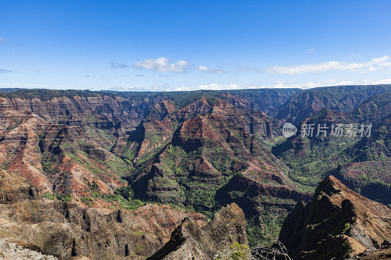 威美亚峡谷，考艾岛，夏威夷群岛