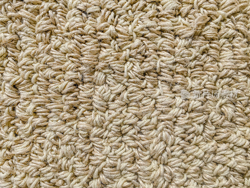 米色圈绒绒线地毯纹理