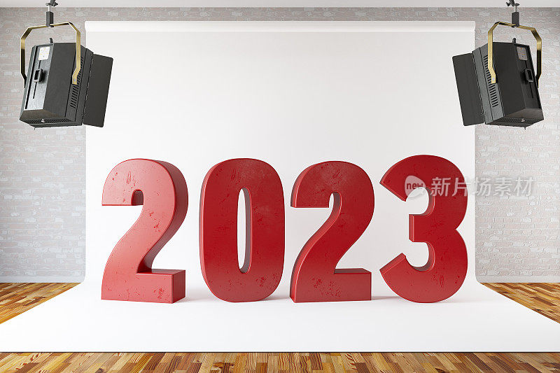 聚光灯下的2023演播室