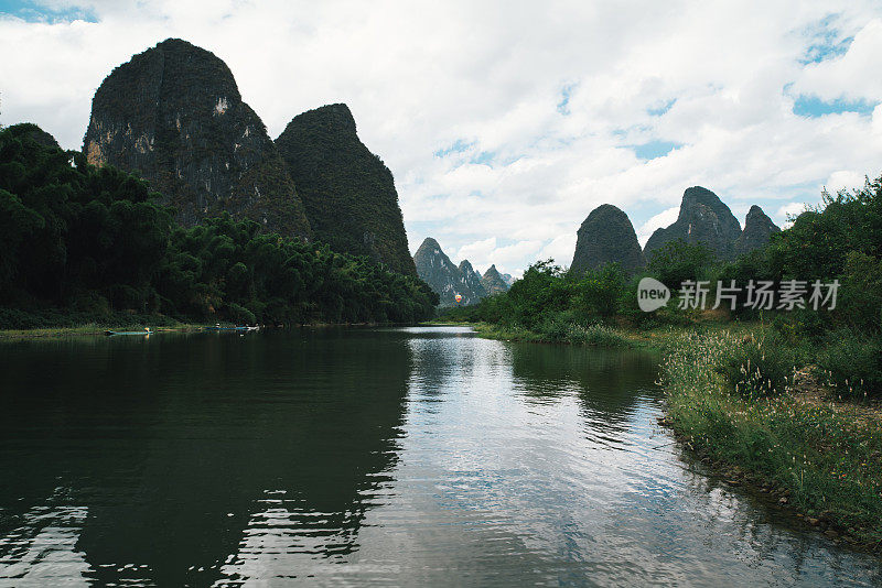 桂林阳朔乡大景观鸟瞰图