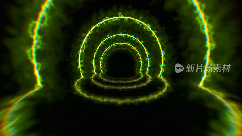 隧道圈绿色能源燃烧