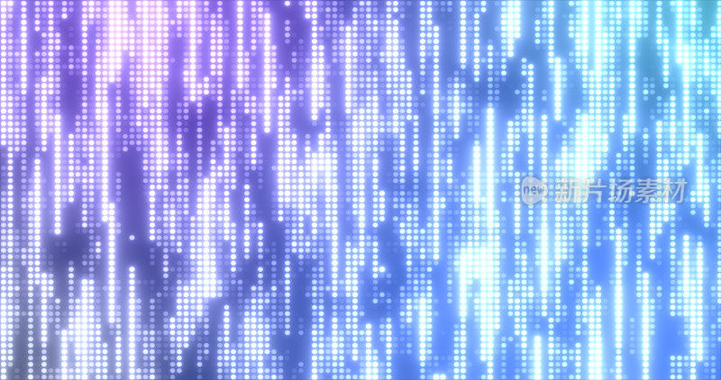 抽象蓝色发光飞行线条纹从发光点和能量粒子抽象迪斯科背景
