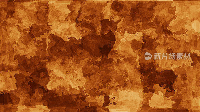 橙色水彩纸美丽闪亮的空间火粒子粉末流动画抽象艺术幻想运动银色背景