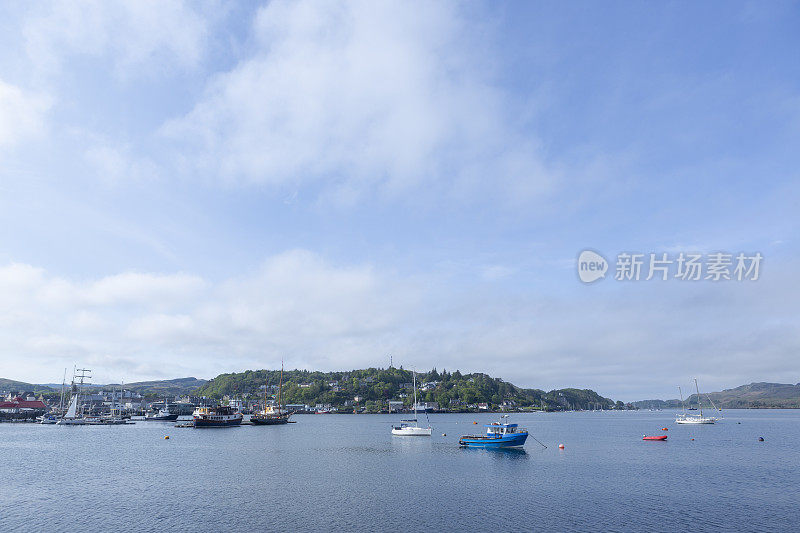 奥本格拉斯哥海岸景观，苏格兰，英格兰，英国