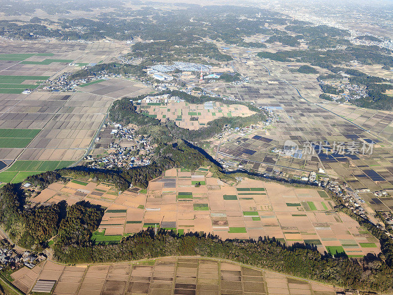 日本千叶县新井的耕地