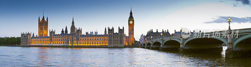 大本钟，威斯敏斯特，议会大厦，伦敦
