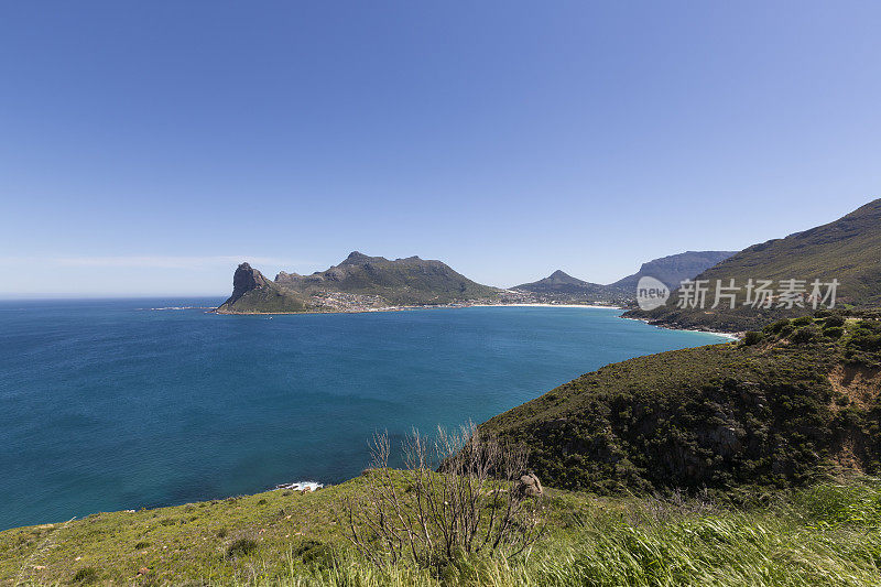 从查普曼峰，南非豪特湾的全景