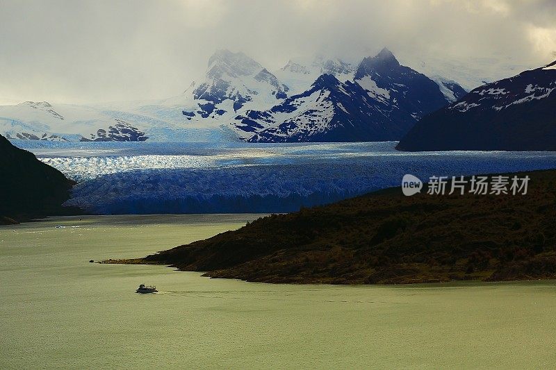 莫雷诺冰川，游轮，阿根廷湖，巴塔哥尼亚，卡拉法特