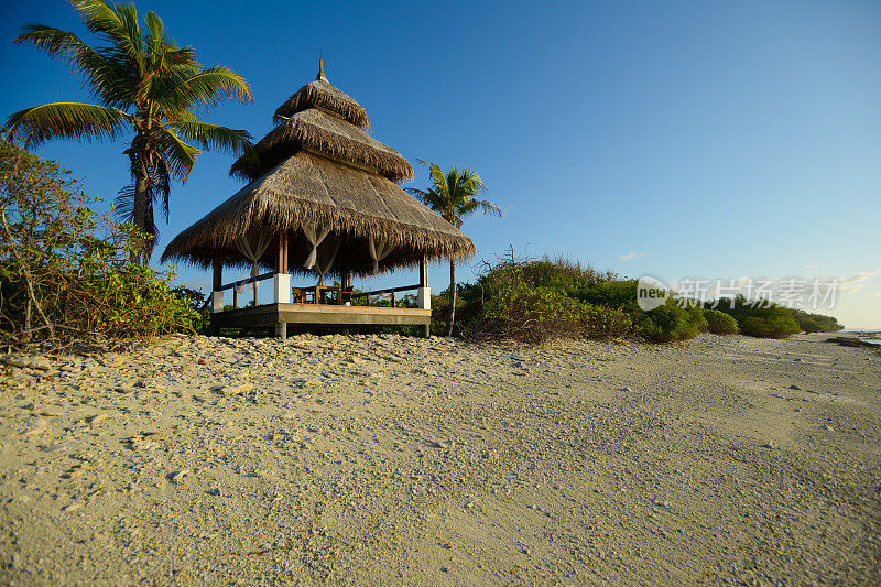 避暑山庄的海滩小屋