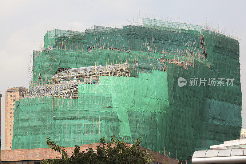 香港理工大学正在兴建中