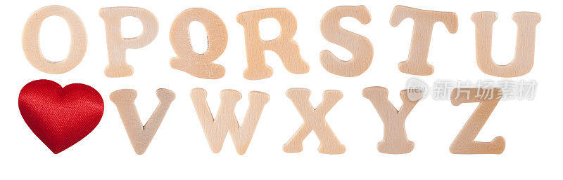 木质字母字母表