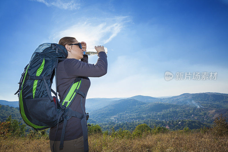 登山者饮用水