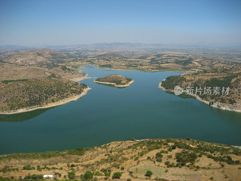 帕加马(Bergama)湖。Kestel大坝。