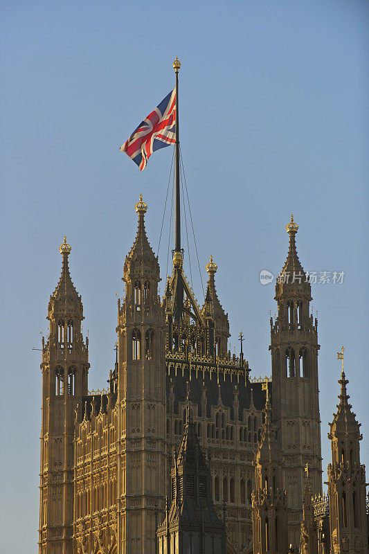 英国伦敦议会大厦的维多利亚塔