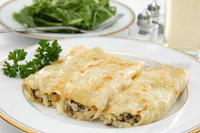 鸡肉菠菜Cannelloni