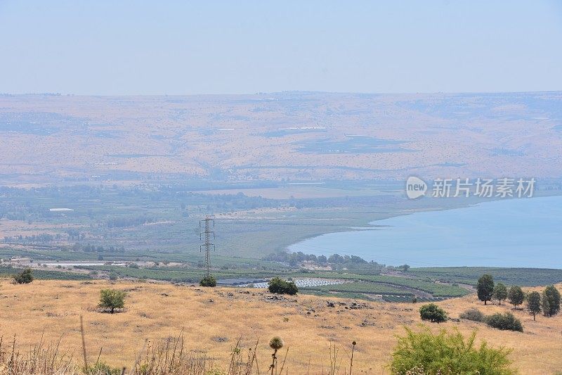 以色列Kinneret的景色