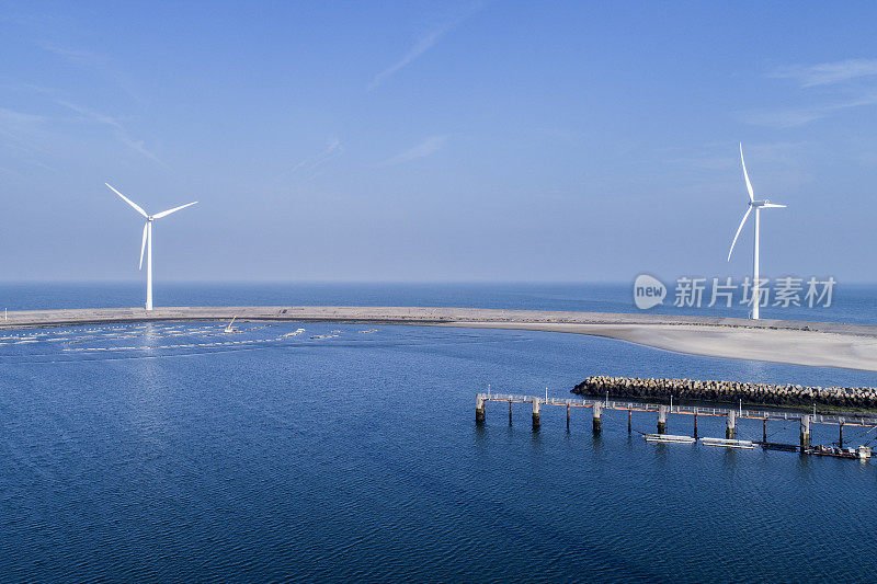 风力涡轮机，北海海岸线