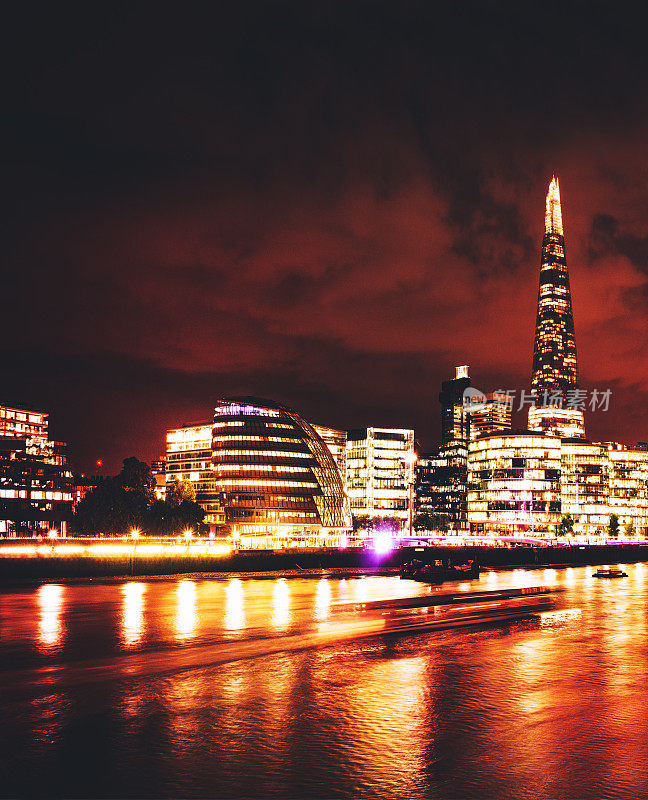 伦敦之夜，碎片的背景