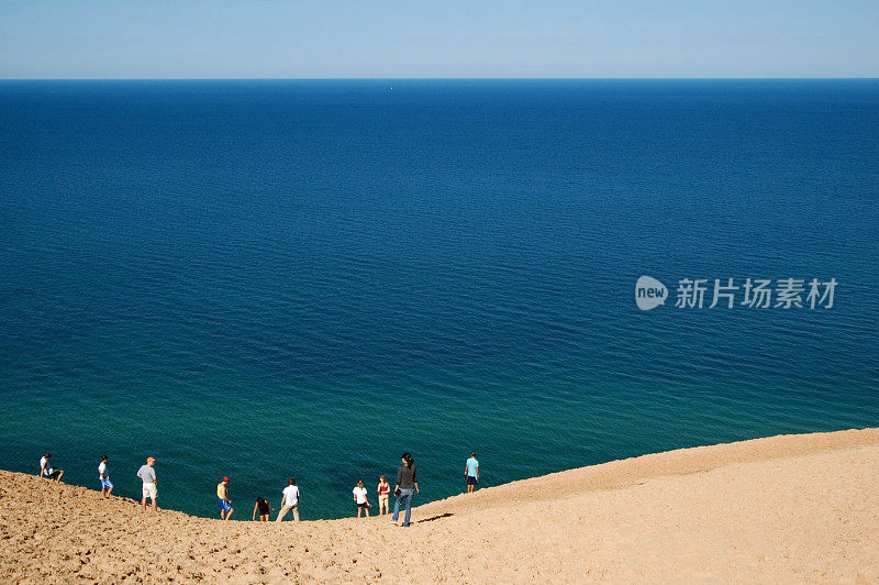 密歇根湖俯瞰沉睡的熊沙丘