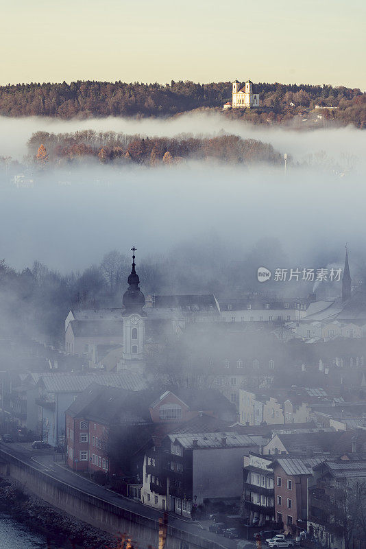 Burghausen，德国，巴伐利亚，历史小镇