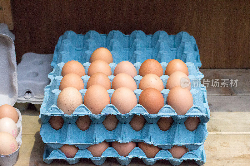 伦敦博罗市场的鸡蛋