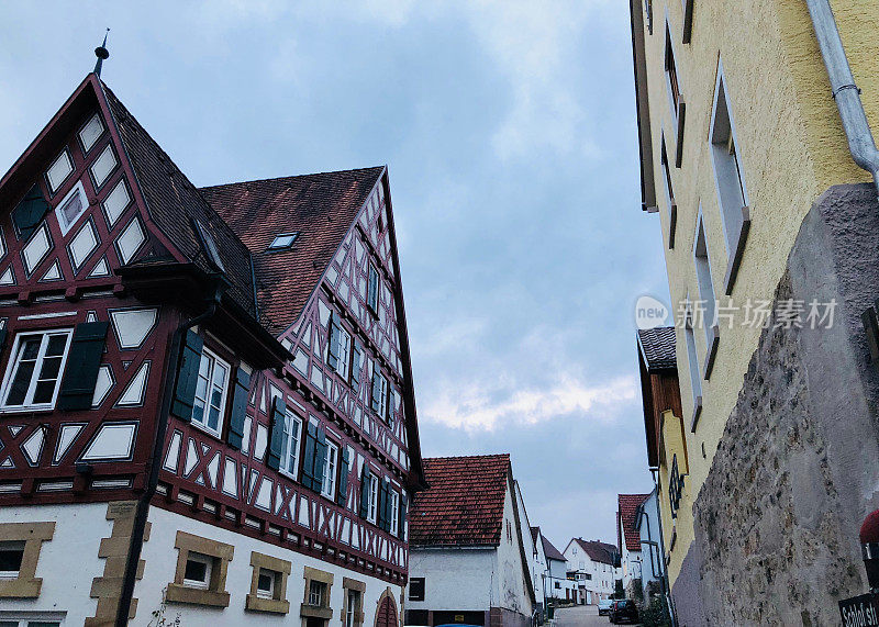 Kleiningersheim的房屋，Baden-Württemberg，德国