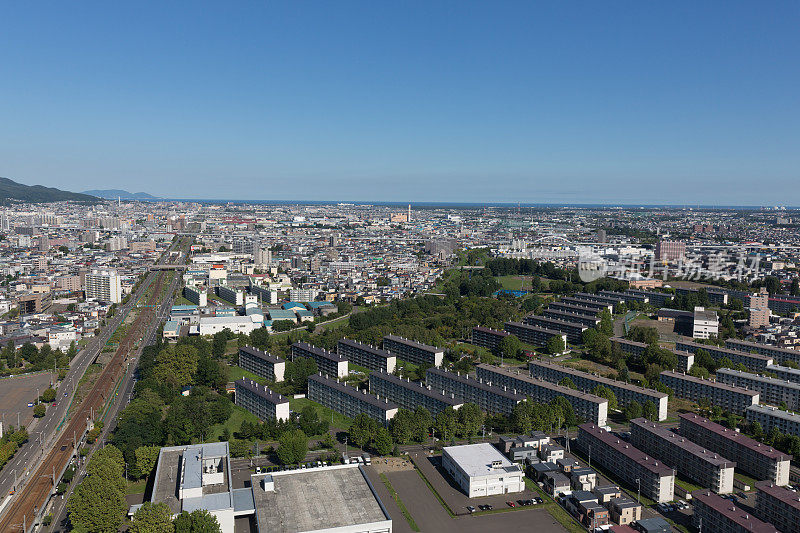 札幌天际线在北海道，日本