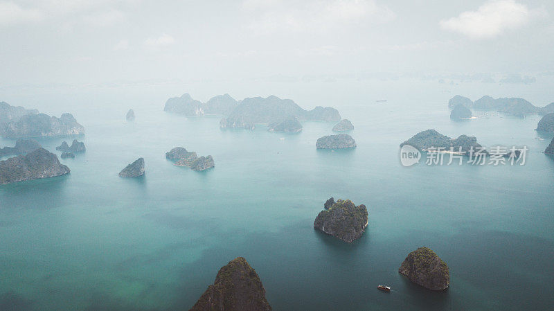 越南下龙湾鸟瞰图