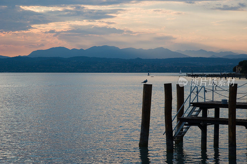 加尔达湖，Sirmione，威尼托，意大利