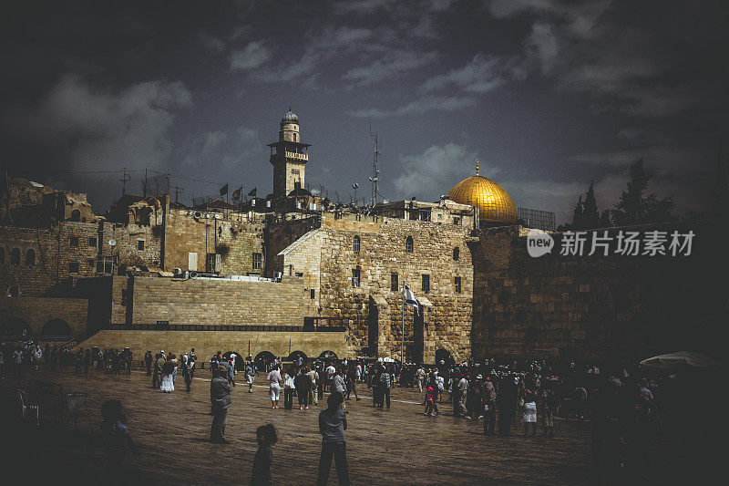 耶路撒冷旧城的哭墙