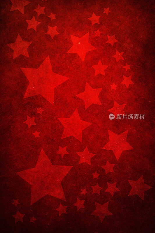 红色垃圾摇滚背景与明星