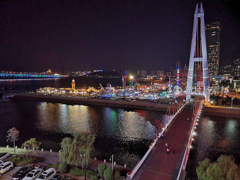 辽宁省大连市星海广场调月桥