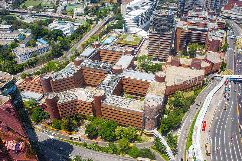 香港理工大学的无人机图片