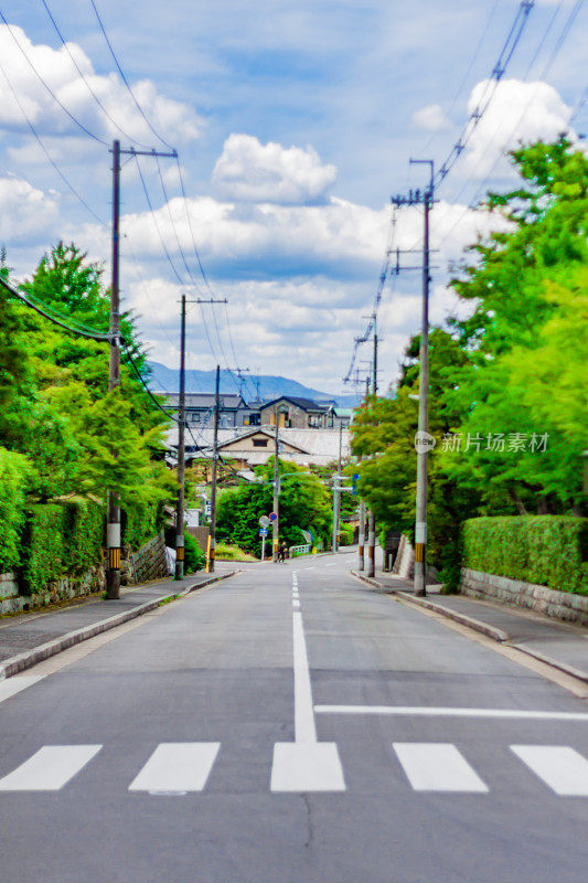 没有人的京都安静的街道