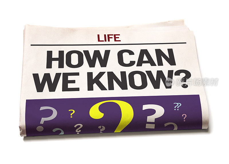 我们怎么知道?在一份报纸的生活方式板块的标题上，有许多问号