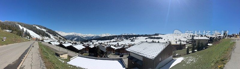 在法国的滑雪胜地上路斯