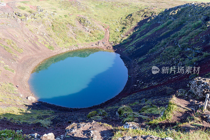 冰岛克里德火山口湖