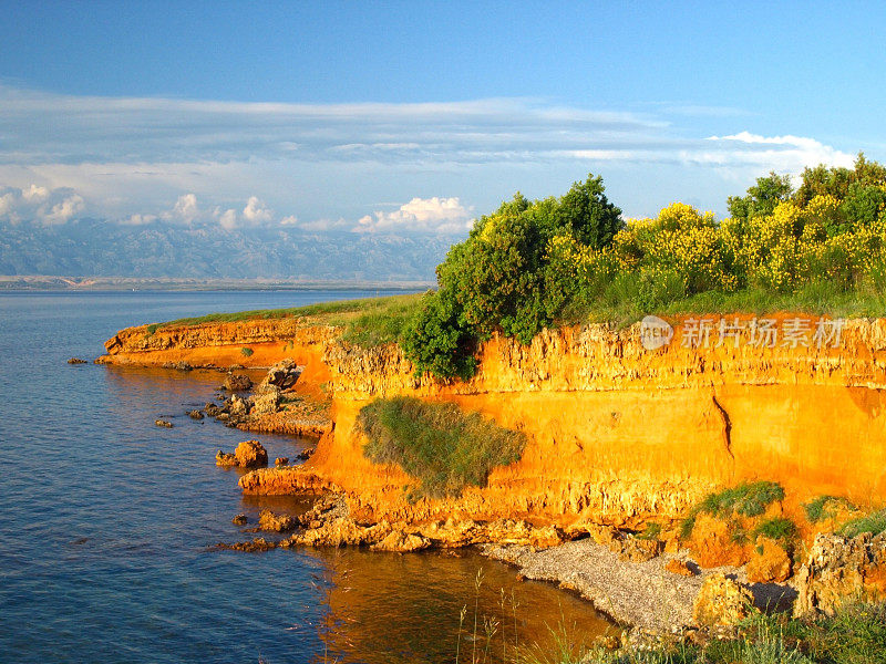 风景优美的亚得里亚海海岸线